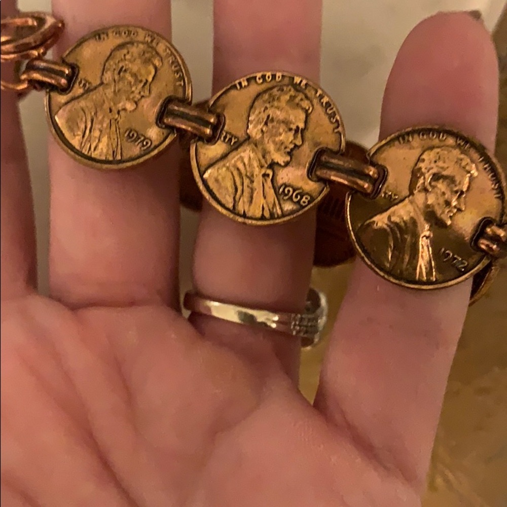 Copper penny bracelet - Picture 4 of 11
